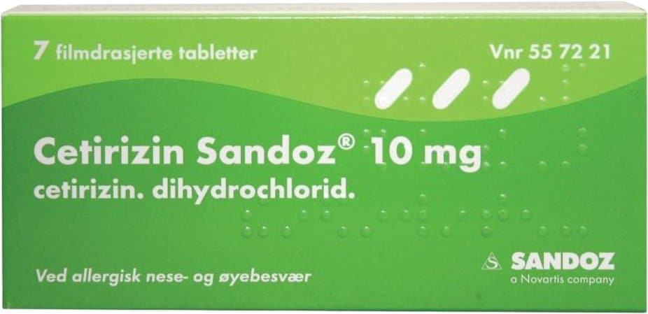 Cetirizin bivirkninger